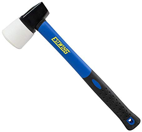 Estwing RPESTM No-Mar - Mazo de goma para suelos, color blanco