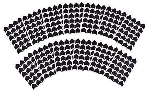 iGadgitz Home U7010 - Coins Photos Autocollant Stickers Coins Couleurs - Noir, Blanc, Or ou Argent -Coins de Montage Album Photos, autocollants pour coins photo - Noir - 312 Pièces