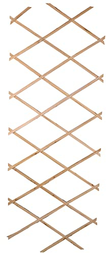 Holz Rankgitter ausziehbar - 180 x 90 cm - Scherenspalier für Kletterpflanzen - Garten Blumen Spalier Pflanzen Rankhilfe Scherengitter Holzgitter