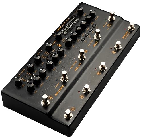 NUX Trident Multi-Effekt-Prozessoren mit Adapter, TSAC-4K Amp Modellierungsalgorithmus, 27 Cab IRs, 1024 Probenauflösung