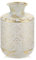Blumenvase, 26CM Hohe Rustikale Weiß-Goldene Shabby-Chic Metallvase Dekovase für Blumengesteck, Trockenblumen, Esstisch, Büro Dekoration