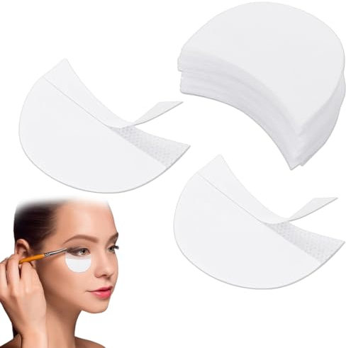 100 Piezas Parche de Sombra de Ojos Adhesivo, Almohadillas de Gel para Extensiones de Pestañas, Protector de Sombra de Ojos para Prevenir Residuos y Teñido