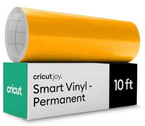 Cricut Joy Smart Permanent Adhesive Vinyl | 14 cm × 3 m | Maize Yellow | Self-Adhesive Vinyl Roll | Ideal for Customising Mugs, Labels, Cards & DIY Crafts