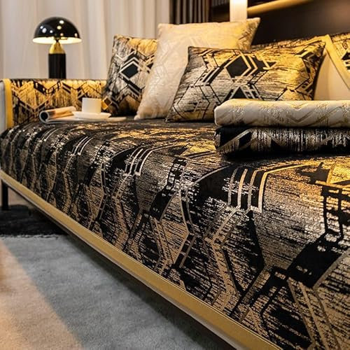 Throws for the Sofa Black Rose Gold Bed Blanket Throw Soft Polyester Durable Multi Purpose Thickening Sofa Blanket All Seasons Washable With Tassels 180x380cm
