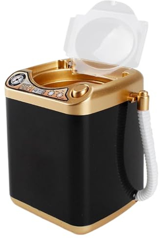 Smink svamp rengöringsmaskin 10 x 7,6 x 7,6 cm automatisk mini skönhetsblandare batteridriven skönhetsblandare rengörare söt makeup, inget batteri mini makeup-svamp