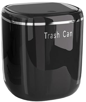 Genérico Papelera Pequeña Para Escritorio,Cesto De Basura Mini De 2,6 Litros,Papelera Para Baño Y Sobremesa | Para Baño Dormitorio Oficina Hogar Coche Interior Y Exterior
