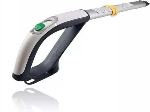 mistericambio Manico Ricambio compatibile con Folletto VK200/VK220S, con Interruttore Integrato, Bianco e Nero, Robusto Accessorio per Pulizia Domestica
