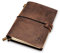 Wanderings Pocket Notizbuch – 10x13 cm / 4 x 5.1 – Kleines, nachfüllbares Reisetagebuch im Passformat – Handgefertigtes, robustes Leder Taschenjournal – Inklusive 80 GSM Blanko-Einlagen