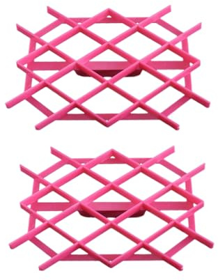 Leadigol 2PCS Cake Embossing Mould,Rhombus Diamond Shape Fondant Cake Mould Embosser Cutter Icing Embosser Mould