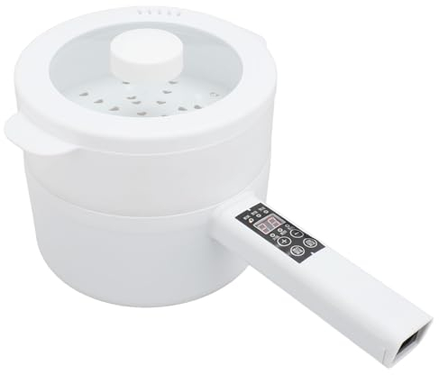 Pentola Elettrica Elettrica, 600 W 1,8 L Cuocispaghetti Multifunzione Non Appiccicoso Manico Lungo Pentola Portatile per Cucinare, Cottura Efficiente Mini Fornello Elettrico per