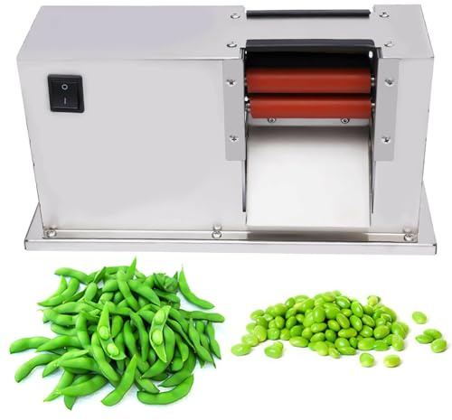 Sgusciatrice elettrica for piselli, sgusciatrice semiautomatica for piselli da 20 W, sbucciatrice for piselli domestica in acciaio inossidabile 304, produzione di 22 libbre/h, for uso di piselli
