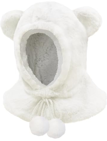 JFAN Enfants Chapeau Hiver Chaud Bonnet Doublé en Polaire Cagoule Beanie