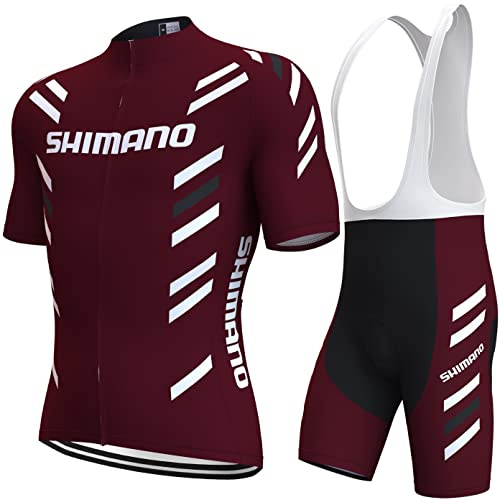 assocauicy Traje de Ciclismo Hombre con Pantalones Cortos Acolchados 3D y Camiseta Transpirable Ropa Deportiva Verano Alta Transpirabilidad