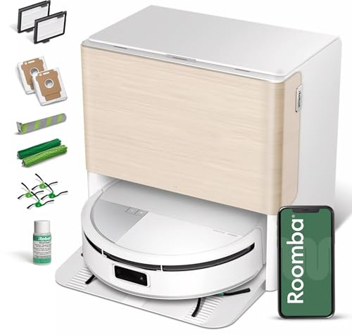 iRobot Roomba Max 705 Combo Robot Vacuum & Mop + AutoWash Dock – Extending Cleaning Roller Mop, Retractable Cover, Dual Brushes, Self-Empties, Heat-Washes & Dries, Avoids Obstacles, LiDAR