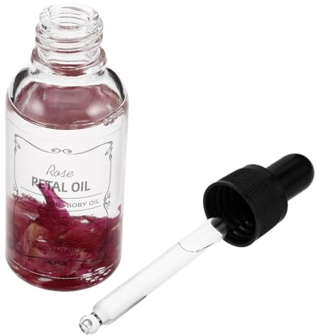 VICASKY ätherisches Rosenöl Anti-Aging-Gesichtsöl ätherisches Gesichtsöl Hagebuttenöl für das Gesicht Ritual für Männer Rosen-Körperöl Ätherische Öle für das Gesicht Rosenöl bio Glas rot