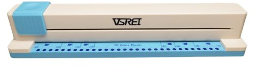 VSREI 30 Hole Puncher, Circle Loose Leaf Manual Punching Machine for Office A4/a5/a6/a7/b5/b6/b7 Paper Notebook Scrapbook