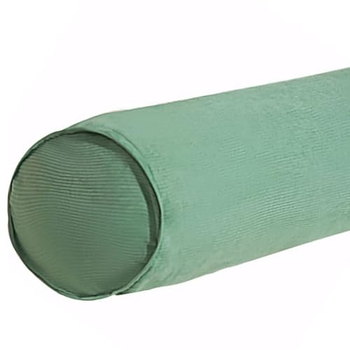 MSNCS Cuscino Cervicale Lungo 60/80/100/120/150 Cm Cuscino Cilindrico Rotolo Per Letto, Cilindrico, Per Divano E Letto, Per Supporto Rimovibile Cervicale/Lombare/Gambe(Verde,22cmx150cm)