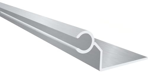 JUTTAUTO Riel de toldo para autocaravana, canal C, 6 unidades, 55 cm, conector de toldo de aluminio ligero para T4, T5, T6, todas las autocaravanas, barcos