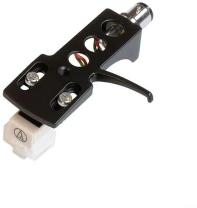 Tidgel MM - Cartuccia Phono per AT3600L, con pennino capacitivo e cantilever in fibra di carbonio per giradischi LP, kit di accessori, colore: nero