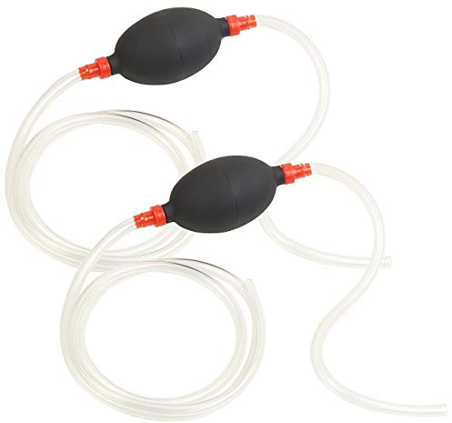 AGT Handbenzinpumpe: 2er-Set Umfüll-Handpumpe für Kraftstoff, Öl & Flüssigkeiten, 1 l/Min (Benzinpumpe Handpumpe, Benzinpumpe Hand)