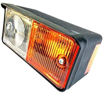 Luce di posizione sinistra con luce lampeggiante per trattore, rimorchio, auto d'epoca, ecc.