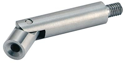 CROSO 200310 Verbindungsgelenkstift ø 12 mm, Länge 69 mm,Edelstahl geschliffen V2A, Silber