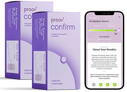 Proov PdG - Progesteron-Metabolit-Test | 2-Zyklus-Paket | Funktioniert hervorragend mit Ovulationstests | 10 PdG-Teststreifen