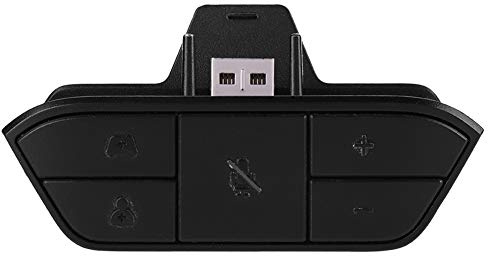 Stereo Headset Adapter for Xbox,Dust-proof Stereo Headset Adapter for One with Game Control & Stereo Sound Synchronization,Stereo Headset Adapter Game Audio Mic Headphone Converter
