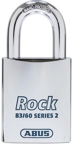ABUS Vorhangschloss 83/60-5 ROCK EPZ ohne Zylinder | extra Korrosionsschutz | Anbohr- und Ziehschutz | ABUS Sicherheitslevel 10 von 10 | für Halbzylinder, Ovalzylinder und Zylinder der ABUS 83 Serie