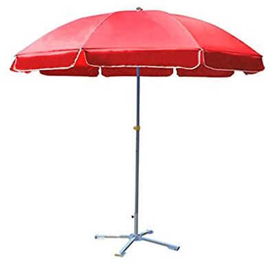LSLYTQ Outdoor Sunshade 2.4M Iron Garden Umbrella, Height Adjustable, Used For Outdoor Garden, Balcony And Terrace, Windproof, Sunproof, Easy To Carry good