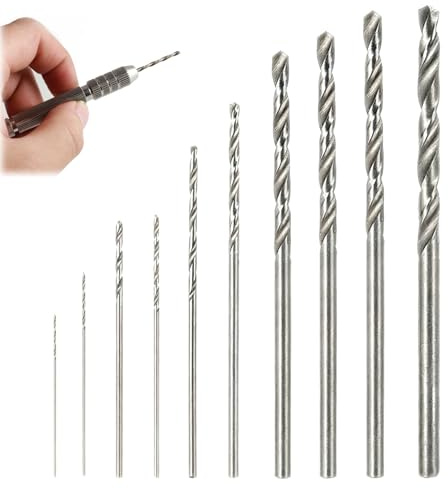 Conjunto de taladro de carburo cementado de 0,8 mm - 3,0 mm, conjunto de taladro de madera de agujero tallado de taladro espiral pequeño, conjunto de taladro pequeño, herramienta de procesamiento de m