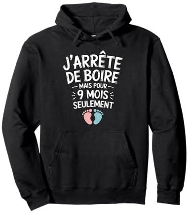 Drôle Annonce Grossesse - Humour Future Maman 2026 Sweat à Capuche