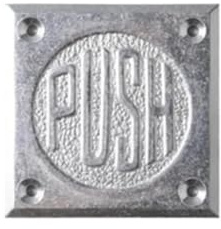 Tryck dra skylt aluminium push-pull dörrskylt för hem, kontor, hotell, restaurang, studio (aluminium-PUSH)