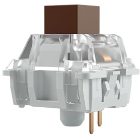 Glorious Gaming 120 switches para teclado mecánico Kailh (marrón) - Táctiles y silenciosos, 45 g de acción, a prueba de agua y polvo, fijación de 3 pines, apto para LED SMD, formato Box Marrón Kailh