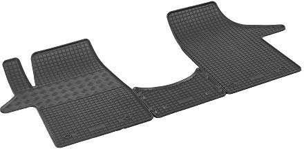 Passgenaue Gummimatten Gummifußmatten RIGUM geeignet für VW T5 Caravelle 2003-2015 2 3 Sitzer + Armaturenbrett-Tücher