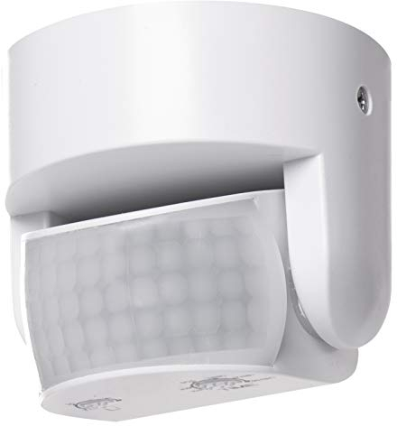 EMOS - Détecteur de mouvement infrarouge étanche - Portée 12 m - Sensibilité 3-2000 Lux - Angle de détection 180° - Durée de commutation 10 Sek à 15 Min - 230 V pour montage en surface