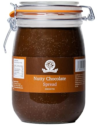 Nutural World - Smooth Nutty Chocolate Spread (1kg) - Glass Jar