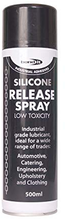 500ml Bond It Clear Silicone Release Spray Mould Releasing Multi Purpose Lubricant Motor Friction Oils Tin Extremely Flammable Aerosol 0.5 Litres Can (1)