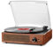Vinyl Record Player Turntable with Built-in Bluetooth Receiver & 2 Stereo Speakers, 3 Speed 3 Size Portable Retro Record Player for Entertainment and Home Decoration(Orange)