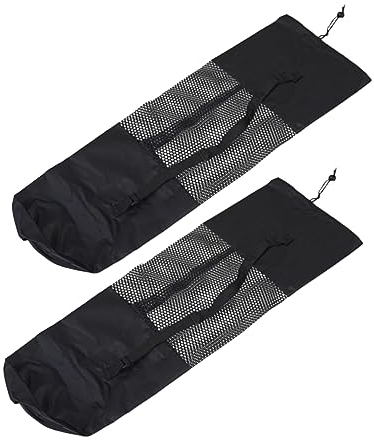 GOOHOCHY 2 x Yoga-Schultertaschen für Damen, Schultertasche für Damen, Turnmatte, Aufbewahrungstasche, Yoga-Tasche, große Tragetasche, Yoga-Pad, Tragetasche, Netzwerk-Kits, Miss