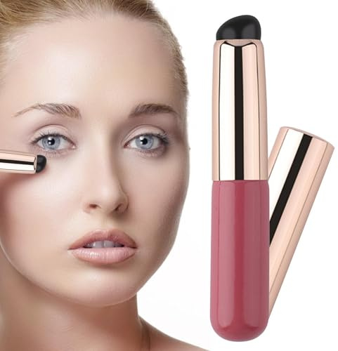 Applikator med flera läppbalsam – återanvändbar läppstift, läppborste, liten silikonborste, elastisk concealerborste, bärbart multifunktionellt verktyg för kvinnor flickor kvinnor kvinnor nybörjare