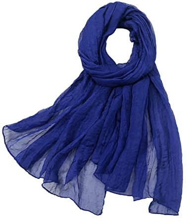 Générique Foulards en mousseline de soie pour femme - Uni - Écharpe douce - Foulard pour filles - 170 * 70 cm