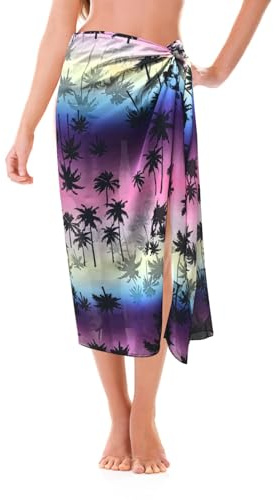 AffeGifts Pareo Donna Mare, Lungo Sarong Mare Chiffon Copricostumi e Parei Pareo da Spiaggia Donna Involucro da Spiaggia per Donna Chiffon Pareo Beach per Ragazze Piscina Estiva Spiaggia (Rosa)