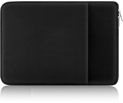 HEDUGO Custodia per Laptop 15,6 Pollici Compatibile con MacBook Air/Pro, Notebook Chromebook Borsa Portatile con Tasca Anteriore, Custodia Imbuttita Antishock per Computer