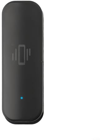 Zilimontt Détecteur de mouvement intelligent sans fil, mini détecteur de bris de verre pour système d'alarme et domotique intelligente, compatible avec Tuya (pour Zigbee Noir)