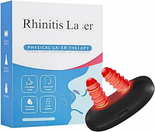 RespiRelief Red Light Nasal Therapy Device,Respi-Relief Nasal Red Light Therapy,Portable Infrared Light Therapy Instrument,Physiotherapy Nasal Soothing Device for Nose Nasal Clearing Device (A)