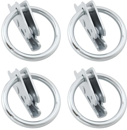 OTOTEC 4 Piezas de Accesorios de Anclaje para Remolque Anillos de Amarre Resistentes para Camiones Furgonetas Remolques Y Carga.