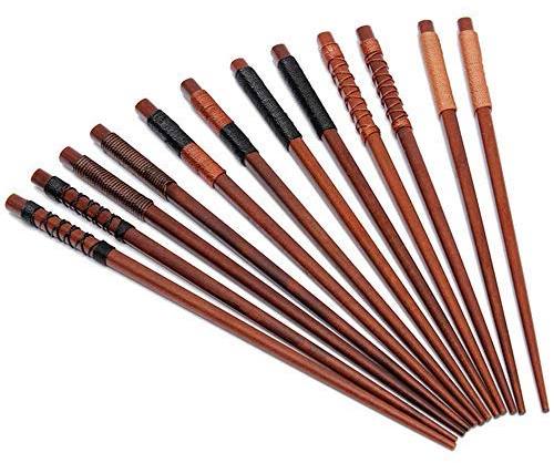 6 Paia Legno Bacchette, per hotel, ristoranti, Bacchette Giapponese Cinese Stile Sushi Regalo bacchette cinesi riutilizzabile , ecologico e sicuro, superficie liscia, alta qualità