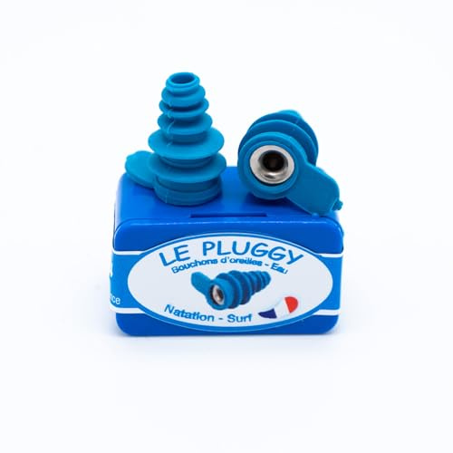 Auricular Plug Le Pluggy - Bouchons D'Oreilles Souples, Ajustables Et Réutilisables Adultes Enfants Dès 7 Ans – Fabriqués En France Piscine Mer Bain Natation Surf & Activités Nautiques