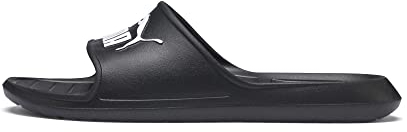 PUMA unisex - vuxen Divecat V2 Glidande sandaler, Svart Puma Black Puma White, 44.5 EU